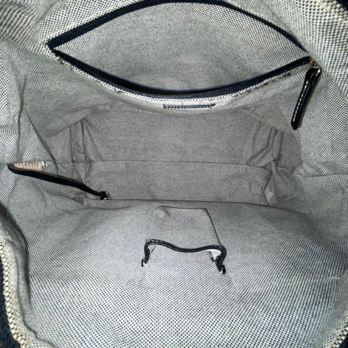 Dooney & Bourke Women’s Gray/Black Canvas Monogram Adjustable Strap Shoulder Bag