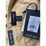 Who What Wear Women's Brown Wide Leg Khakis Sz 2 - NWT