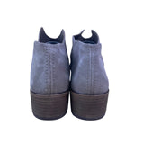 Vita Women’s Gray Suede Low Heel Slip-On Casual Ankle Booties Size 9 - New