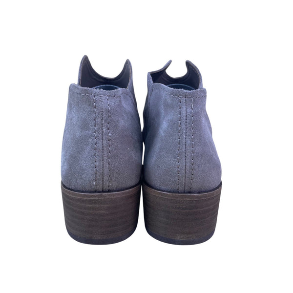 Vita Women’s Gray Suede Low Heel Slip-On Casual Ankle Booties Size 9 - New
