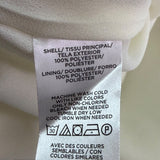 Loft Women’s Ivory Multicolor Polyester Ruffle Sleeveless Blouse Size L - New