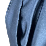 Vintage Victor Costa Black Cocktail Dress With Bow Back & Pleated Skirt Sz 6
