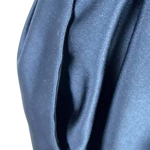 Vintage Victor Costa Black Cocktail Dress With Bow Back & Pleated Skirt Sz 6