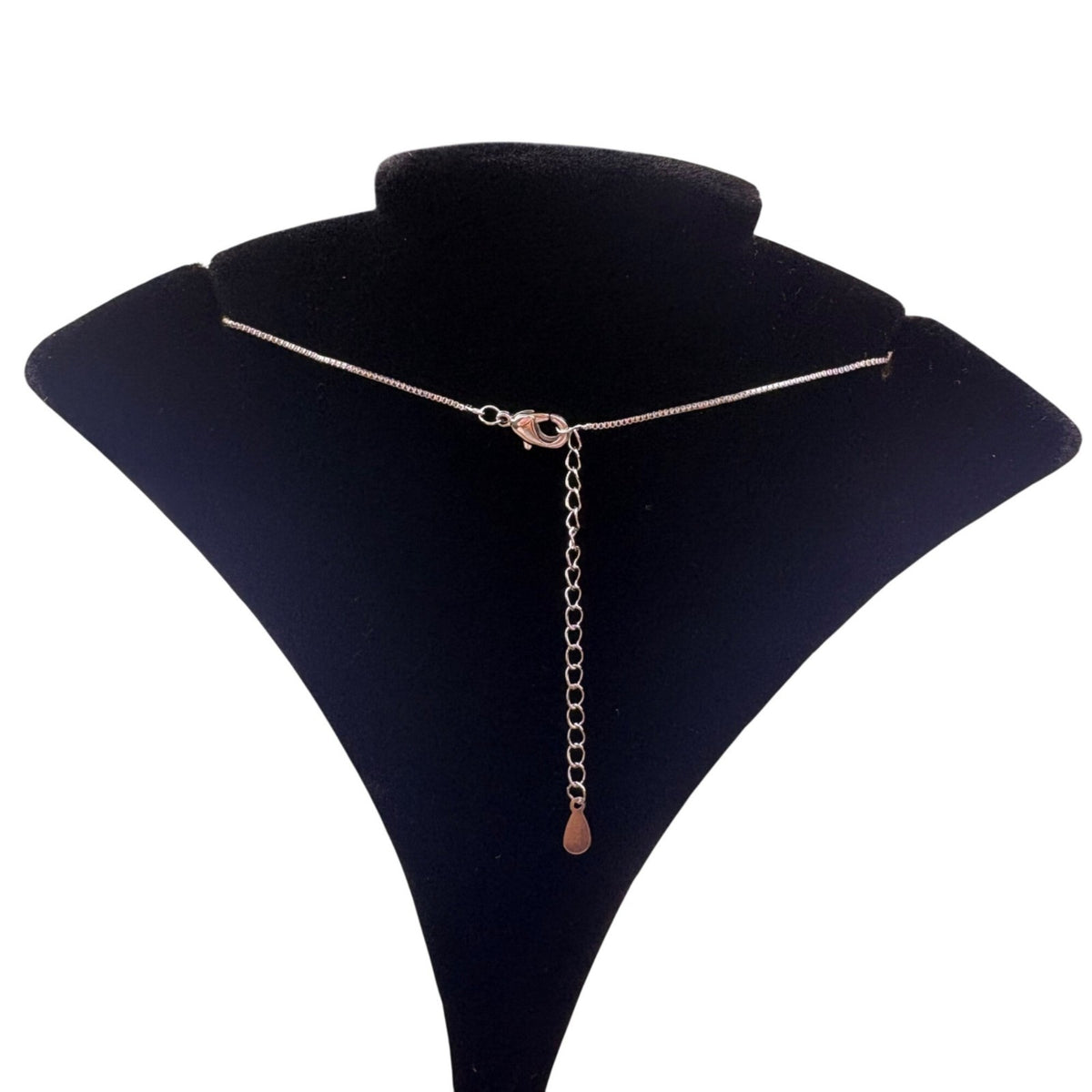 Sterling Silver 925 Womens Lariat Necklace Y-Shape Triangular Pendant