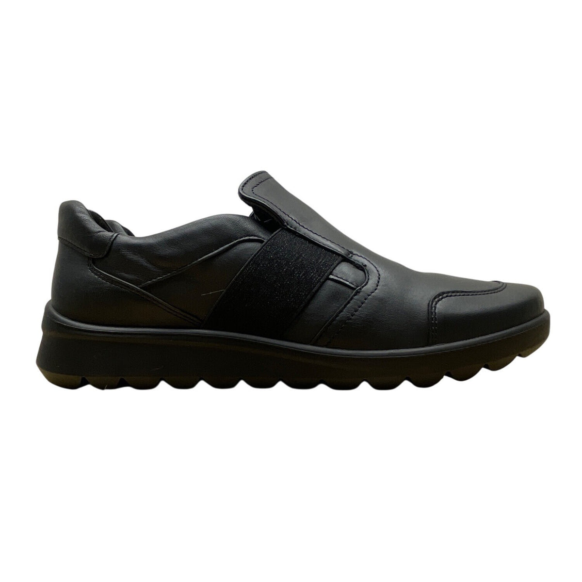 Ara High Soft Women’s Black Leather Tyra Slip-On Comfort Shoes Sz 7.5 - New