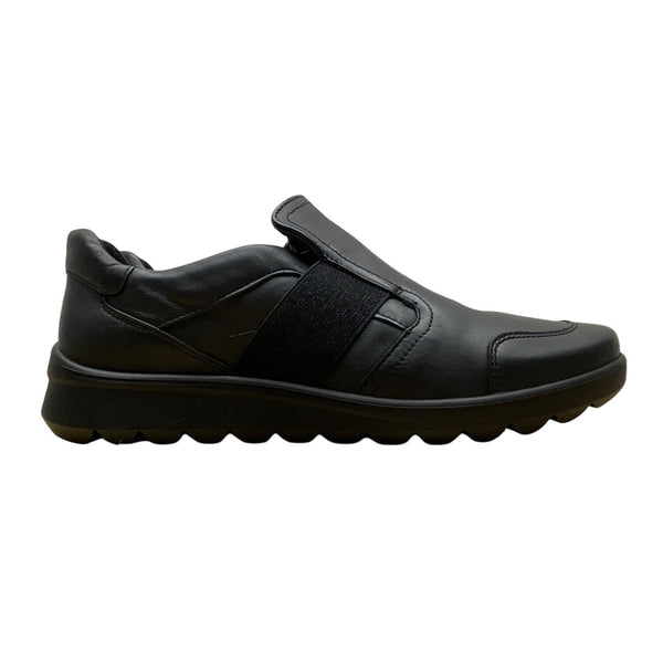 Ara High Soft Women’s Black Leather Tyra Slip-On Comfort Shoes Sz 7.5 - New
