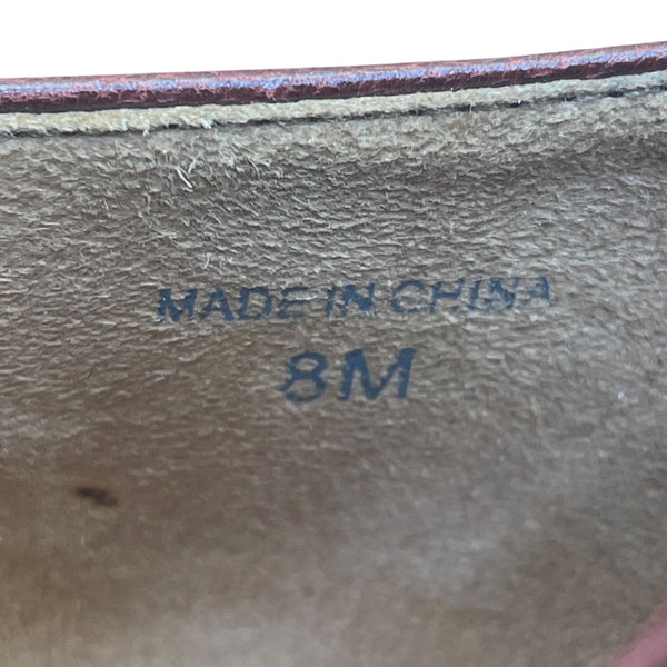 Ann Taylor Women’s Burgundy Leather Classic Style Tassel High Heel Pumps Size 8M