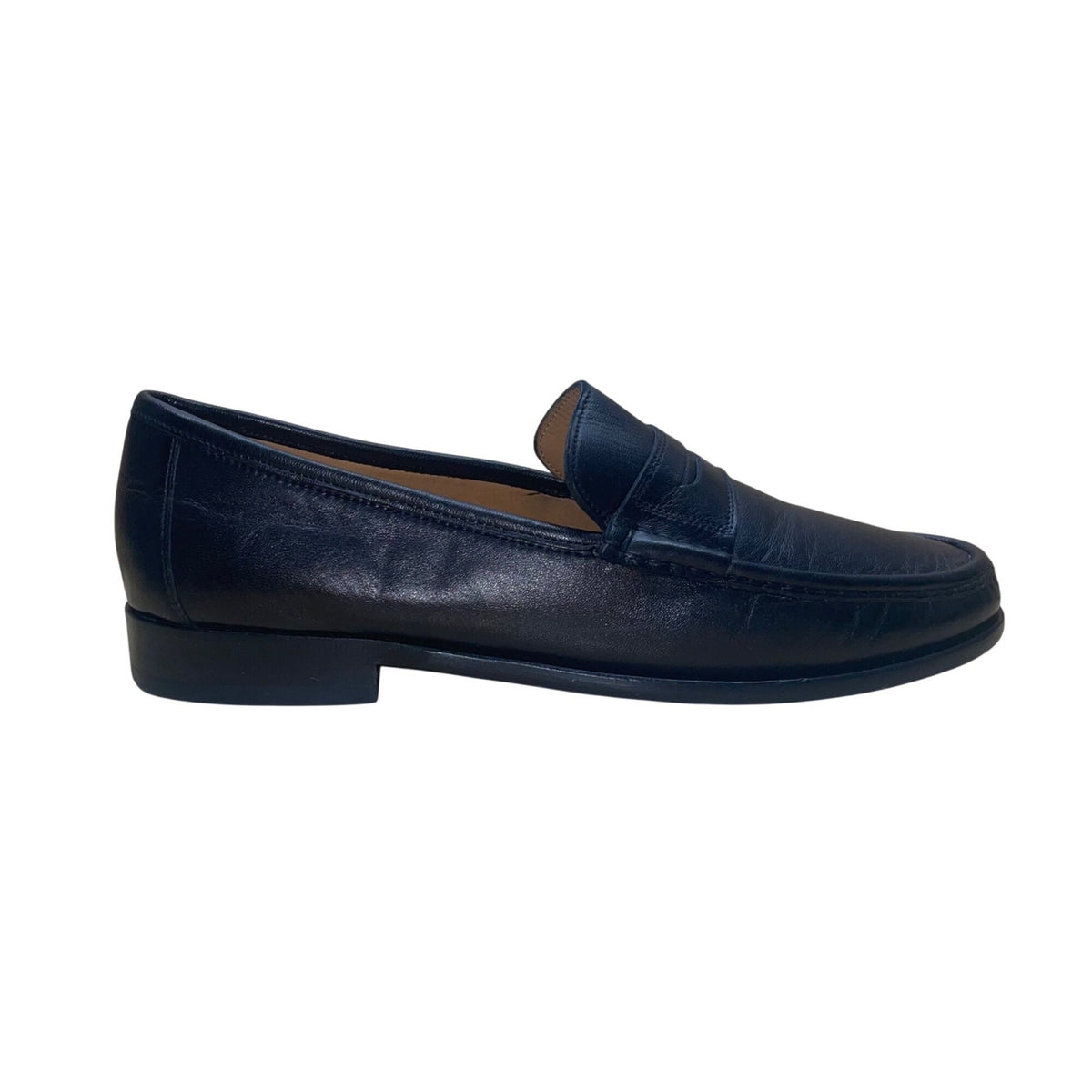 Bruno Magli Men’s Black Leather Classic Penny Style  Treat Loafers Size 10.5M