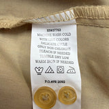 The Havanera Co Mens Beige Guayabera Shirt With Embroidery Size XL