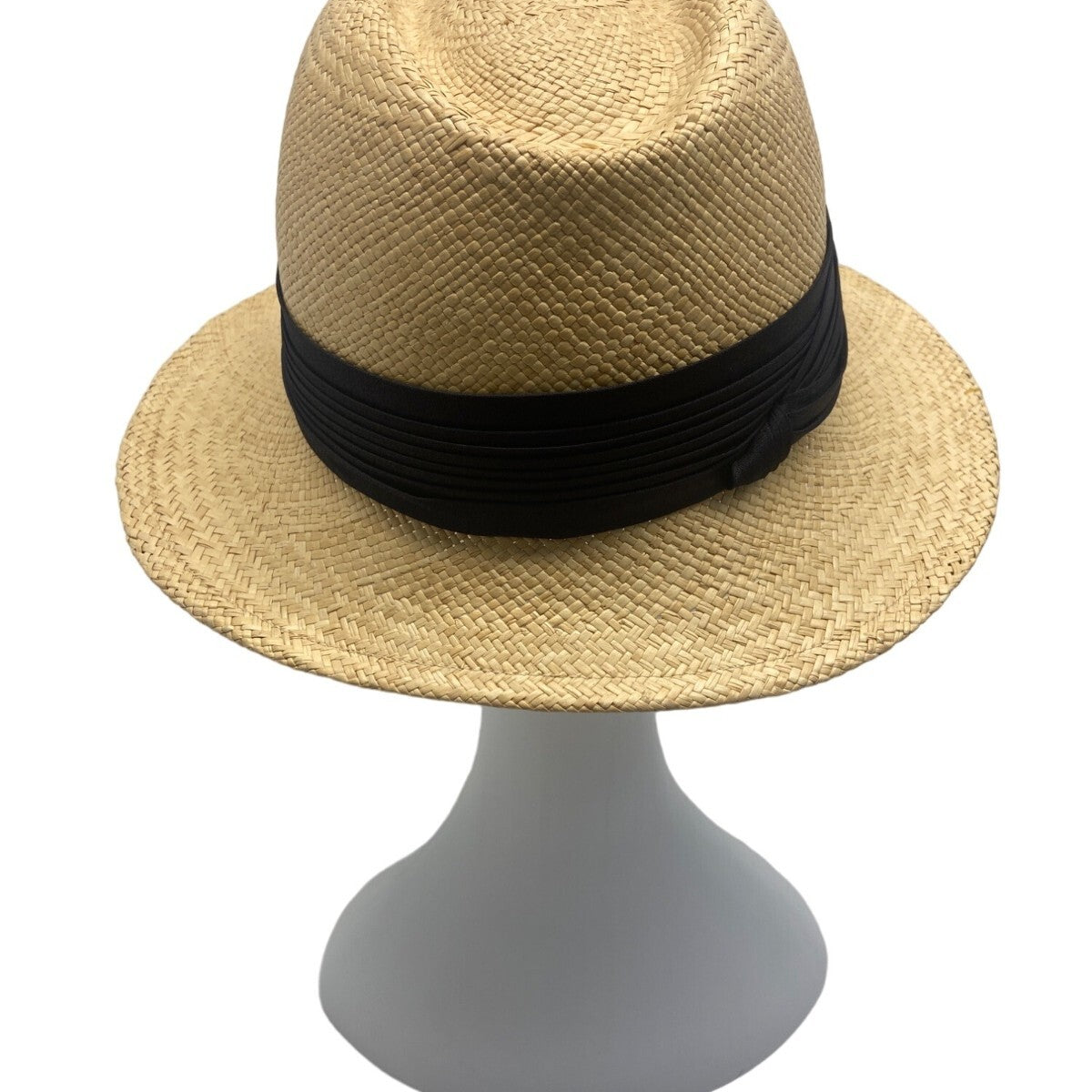 Betmar Straw Fedora Hat With Black Band For Men & Women