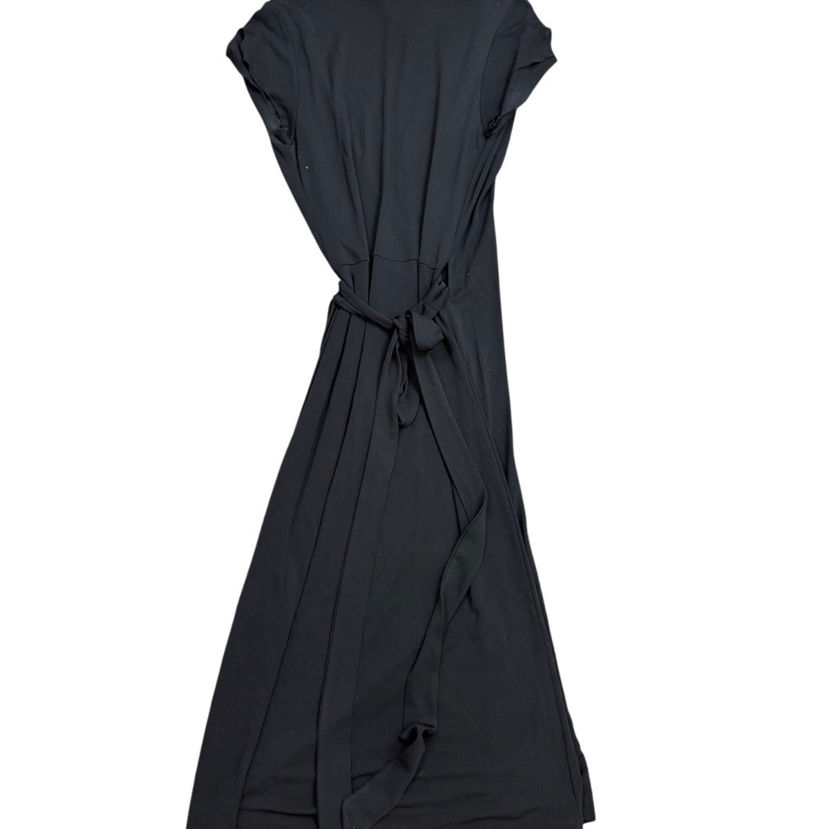 Banana Republic Womens Black Wrap Maxi Dress Comfortable & Flowy Sz M