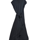 Banana Republic Womens Black Wrap Maxi Dress Comfortable & Flowy Sz M