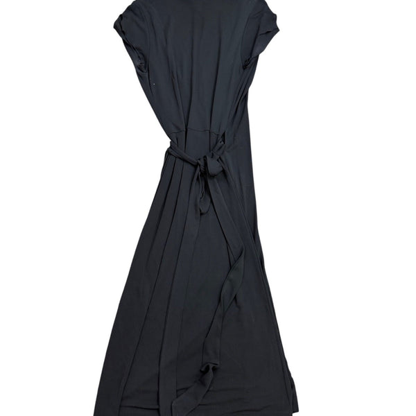 Banana Republic Womens Black Wrap Maxi Dress Comfortable & Flowy Sz M