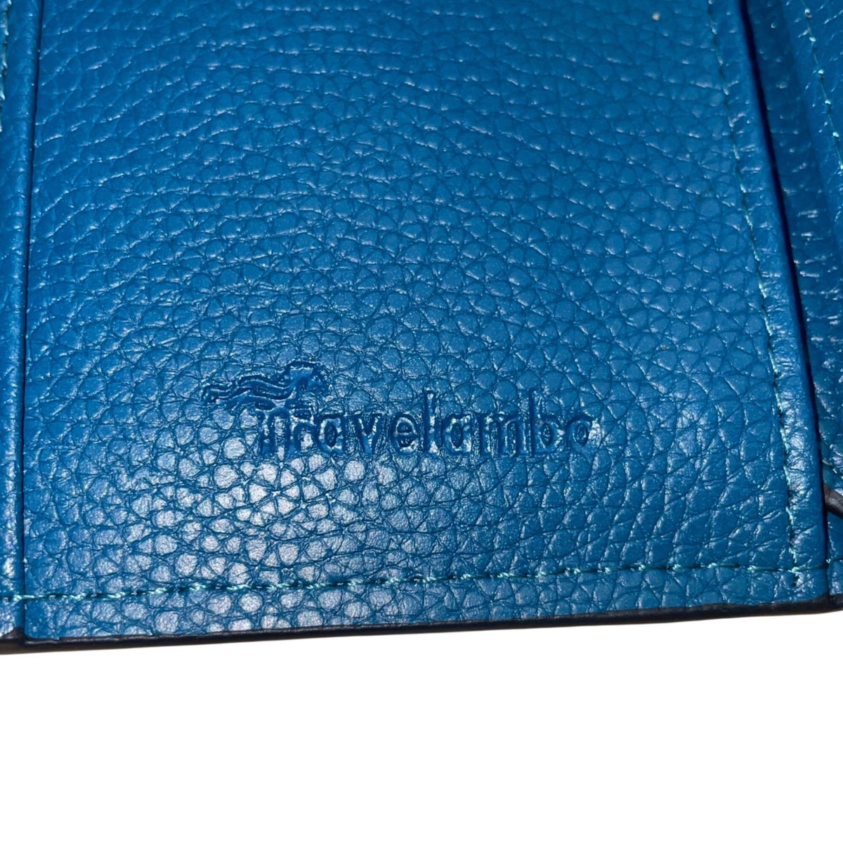 Travelambo Women’s Blue Faux Leather Wallet Clutch With Snap Button Closure