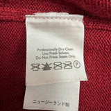 Eddie Bauer Mens Red Wool Crewneck Pullover Sweater Knit Long Sleeve Size L