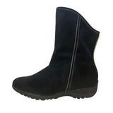 Sporto Women’s Black Suede Waterproof Aquastop Mid-Calf Winter Ella Boots Sz 7M