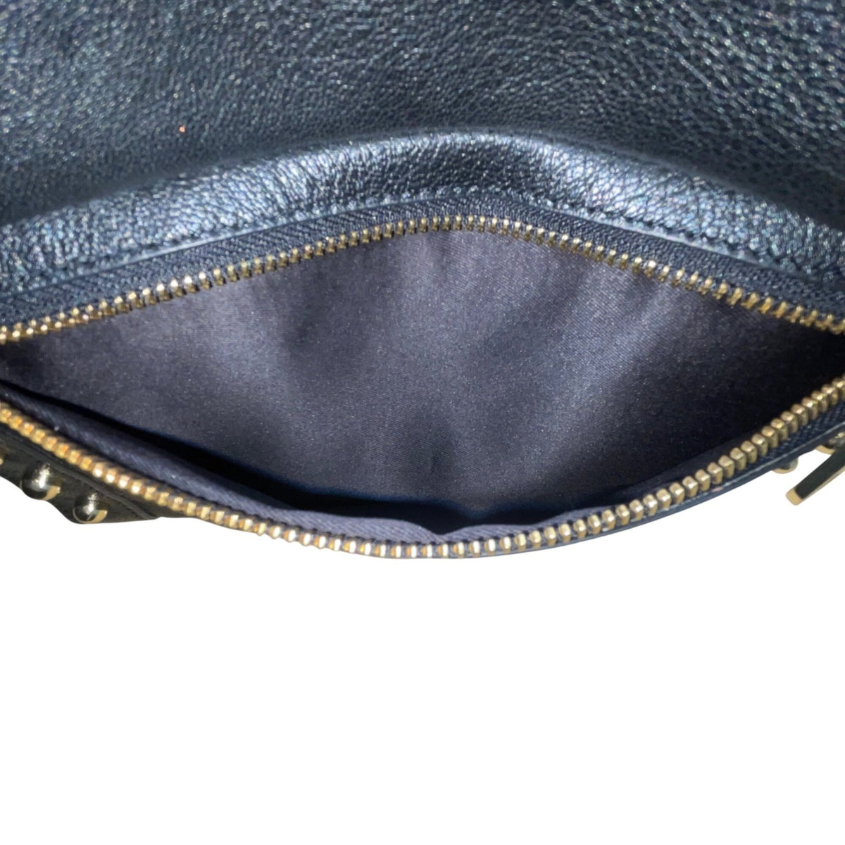 Rebecca Minkoff Women’s Black Leather With Gold Accents Crossbody Purse Bag