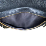 Rebecca Minkoff Women’s Black Leather With Gold Accents Crossbody Purse Bag