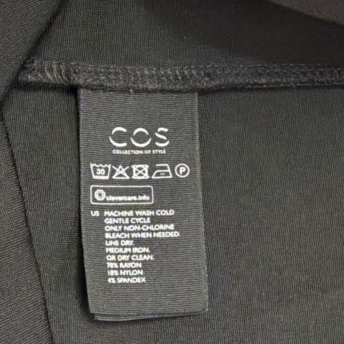 Cos Womens Black Sleeveless Mock Turtleneck Top Comfortable Fit Size S