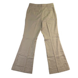 Ann Taylor Womens Beige Linen Blend Flare Dress Pants Size 10P