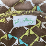 Vera Bradley Women’s Green Quilted Adjustable Strap Floral Pattern Crossbody Bag