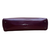 Furla Womens Burgundy Leather Genuine Italian Double Shoulder Straps Tote Bag