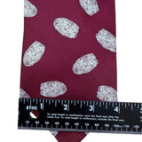 Josh Bach Men’s Red Silk Fingerprint Print Neck Tie Stylish Accessory