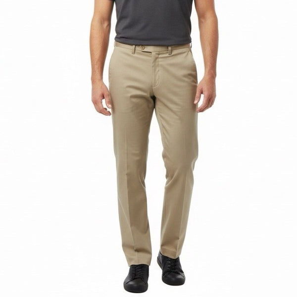 Lauren Ralph Lauren Mens Camel Wool Cashmere Flat-Front Dress Pants Sz 33W / 30L