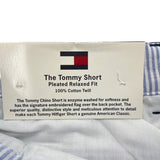 Tommy Hilfiger Mens Navy Cotton Shorts Relaxed Pleated Fit Casual Style Size 31