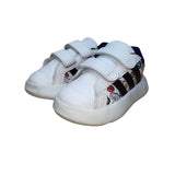 Adidas Kids White Floral Cartoon Print Adhesive Strap Sneakers Size 7K
