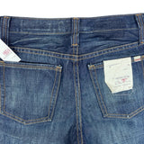 1969 Authentic Blue Denim Women Ultra Low Rise  Boot Cut Jeans Sz 2
