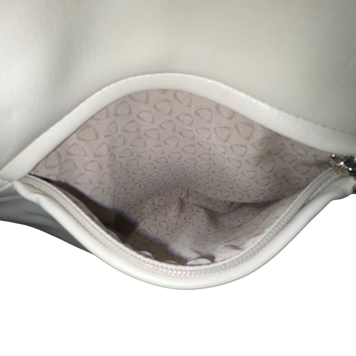 Liz Claiborne Women’s Bone White Faux Leather Adjustable Strap Crossbody Bag