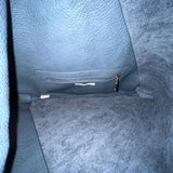 Anthropologie Women’s Navy Blue Textured Leather-Style Slouch Design Handbag