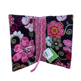 Vera Bradley Women’s Brown & Pink Mod Floral Quilted Fabric  Paperback Cover