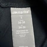 Marika Womens Black Capri Leggings With Pockets Small Stretchy Activewear