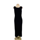 Carol Anderson Womens Black Velvet Sleeveless Maxi Dress Size M