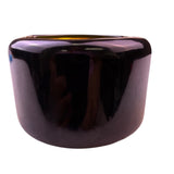 Modern Gold Tone Womens Resin Hinged Cuff Bracelet Brown/Black Elegant Statement