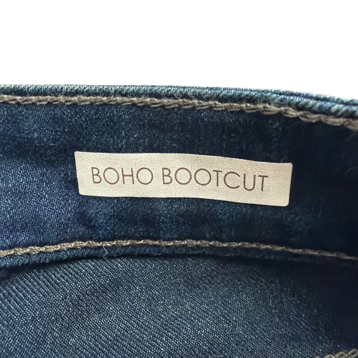 Vintage America Ladies Blue Cotton Stylish Stretch Denim Bootcut Jeans Size 10