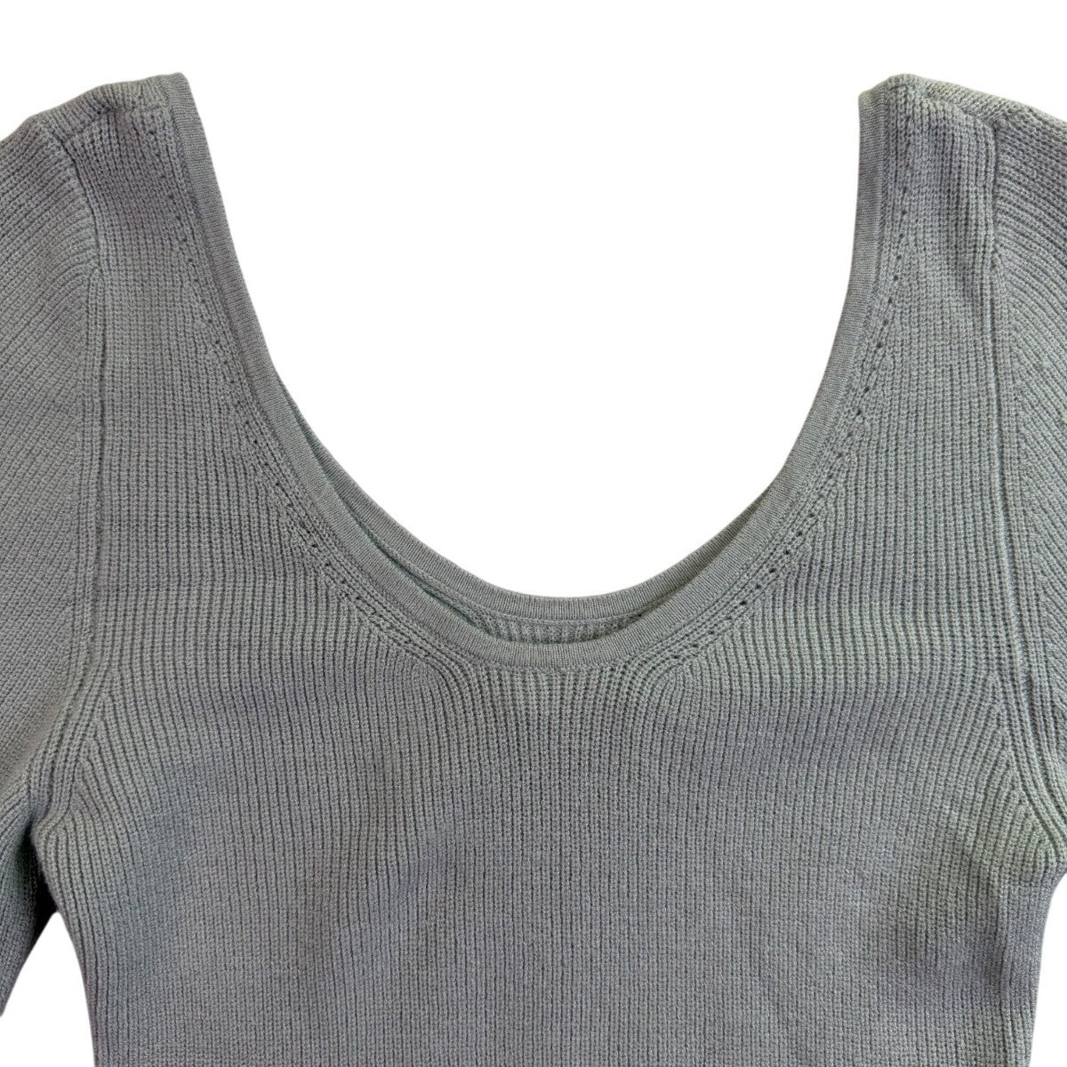 Abercrombie & Fitch Womens Sage Ribbed Bodysuit Long Sleeves Size M