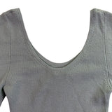 Abercrombie & Fitch Womens Sage Ribbed Bodysuit Long Sleeves Size M