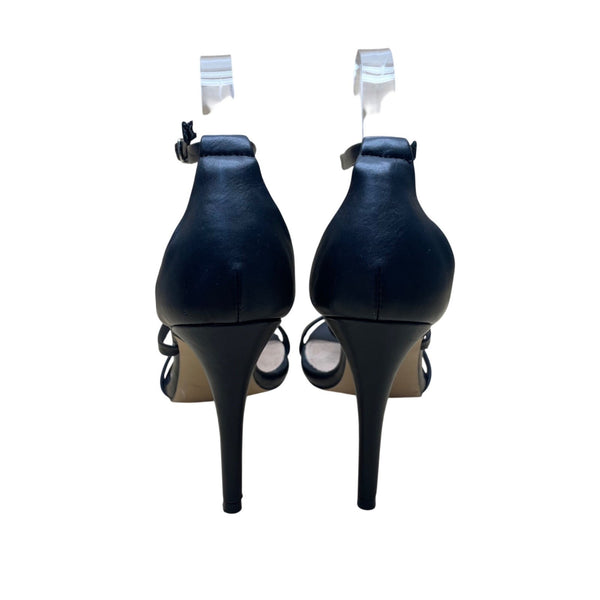 Steve Madden Women’s Black Strapped Sheena Stiletto High Heel Sandals Size 9.5M