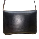 Vintage Bloomingdales 80’s Women’s Black/Brown Leather Snake Print Shoulder Bag