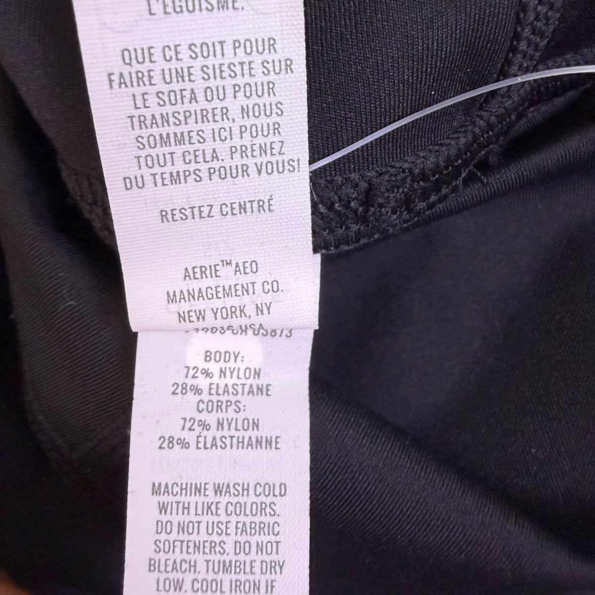 Offline Aerie Womens Black High-Rise Leggings Size S