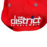 New Era Mens Red Snapback Hat Graphic Adjustable Fit