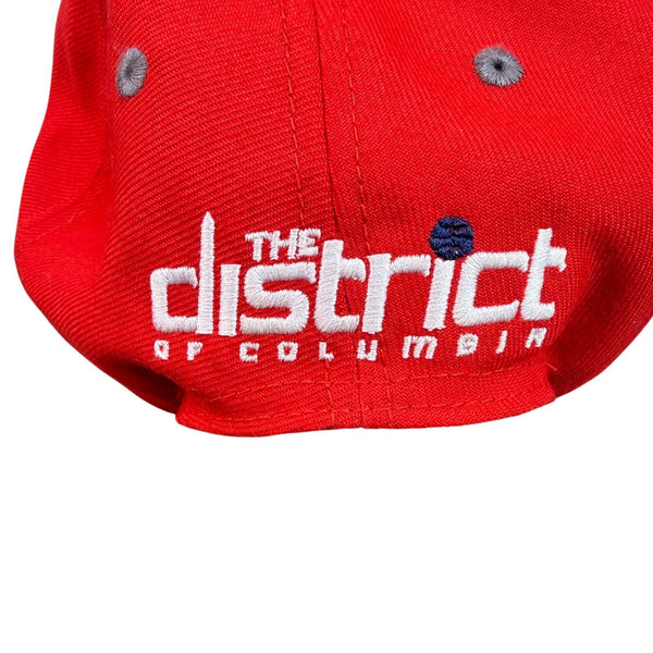 New Era Mens Red Snapback Hat Graphic Adjustable Fit