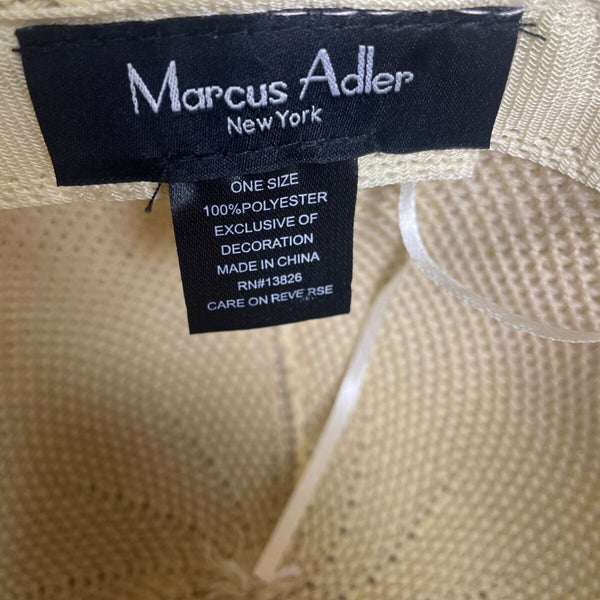 Yellow Cloche Hat With Braided Band & Metal Buckle Accent