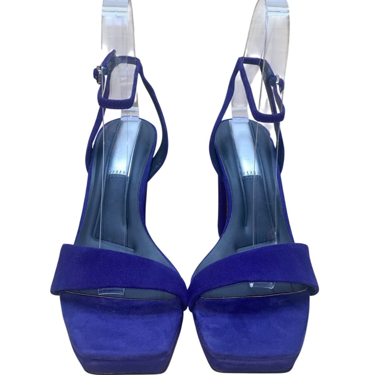 Franco Sarto Women’s Purple Suede Adjustable Strap Block Heel Sandals Size 7M