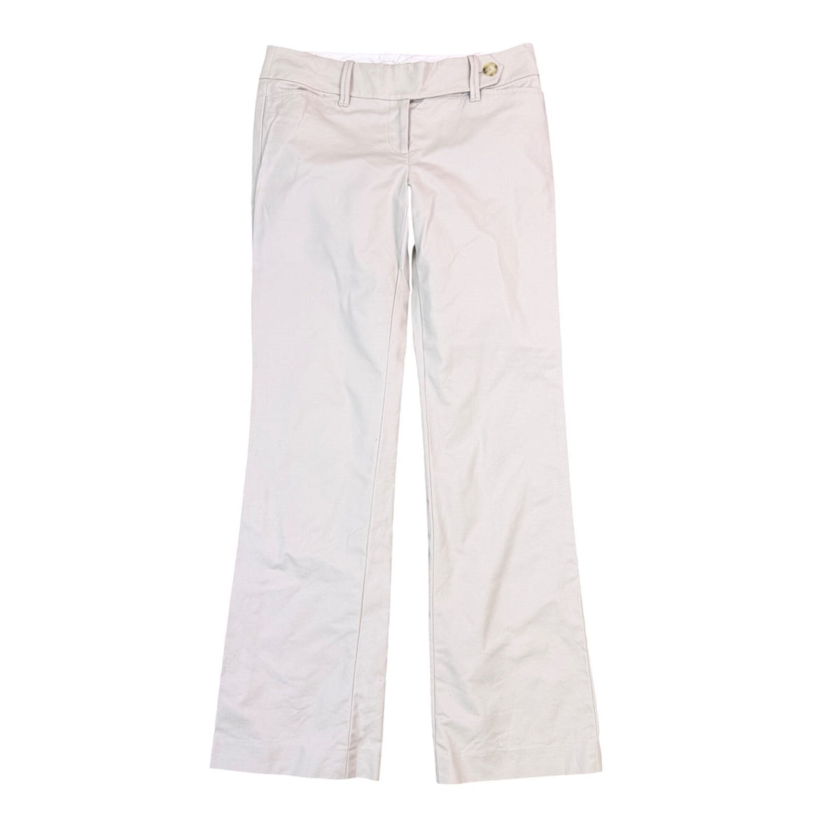 Ann Taylor Loft Marisa Womens Beige Bootcut Denim Pants Size 2