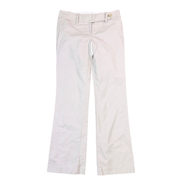 Ann Taylor Loft Marisa Womens Beige Bootcut Denim Pants Size 2