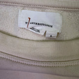 Anthropologie Womens Beige Cotton Cropped Long Sleeve Top Size S